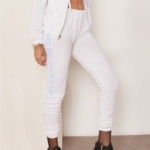 Wildfox BRIDE sweatpants size M
